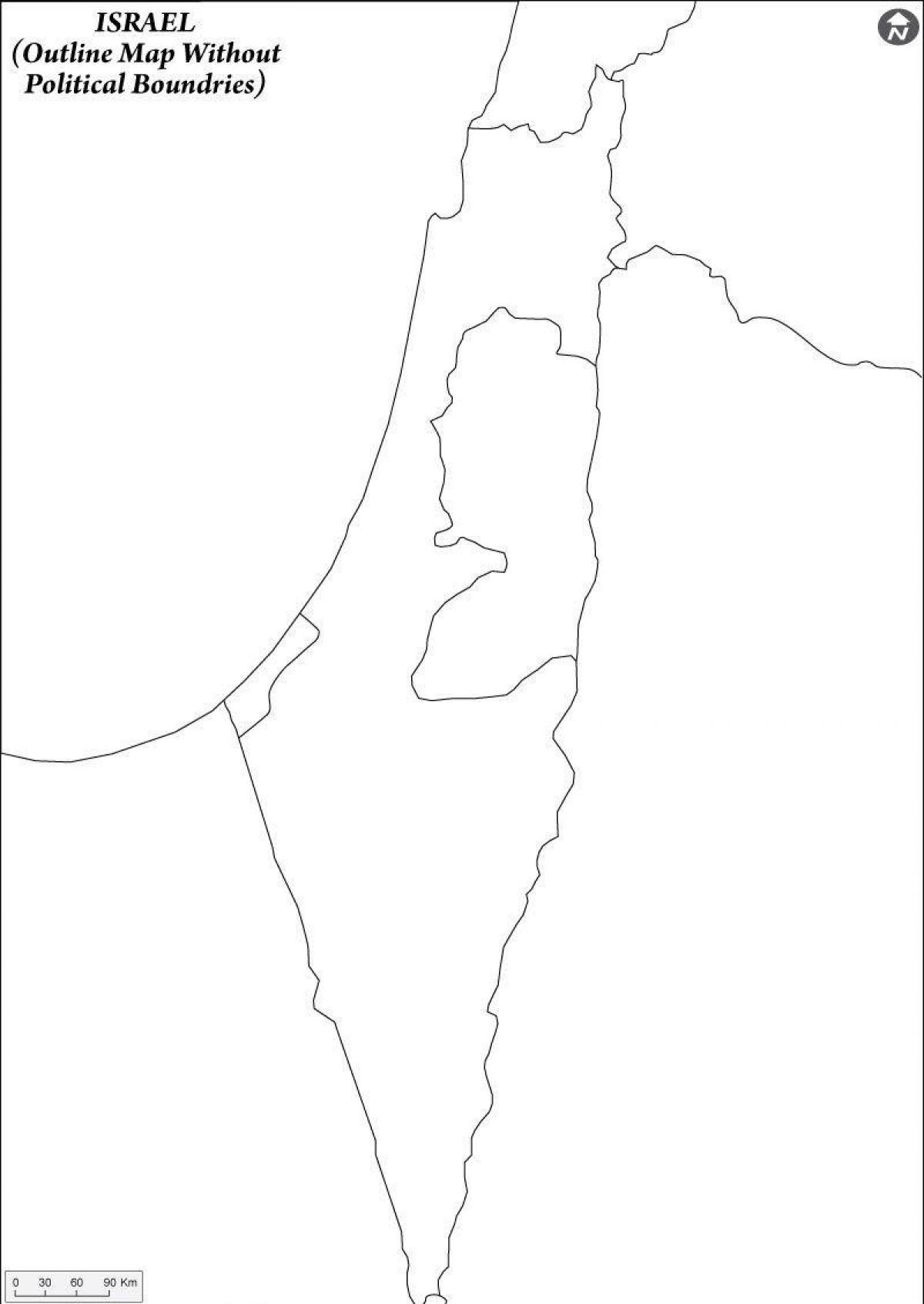 Pusta mapa Izraela