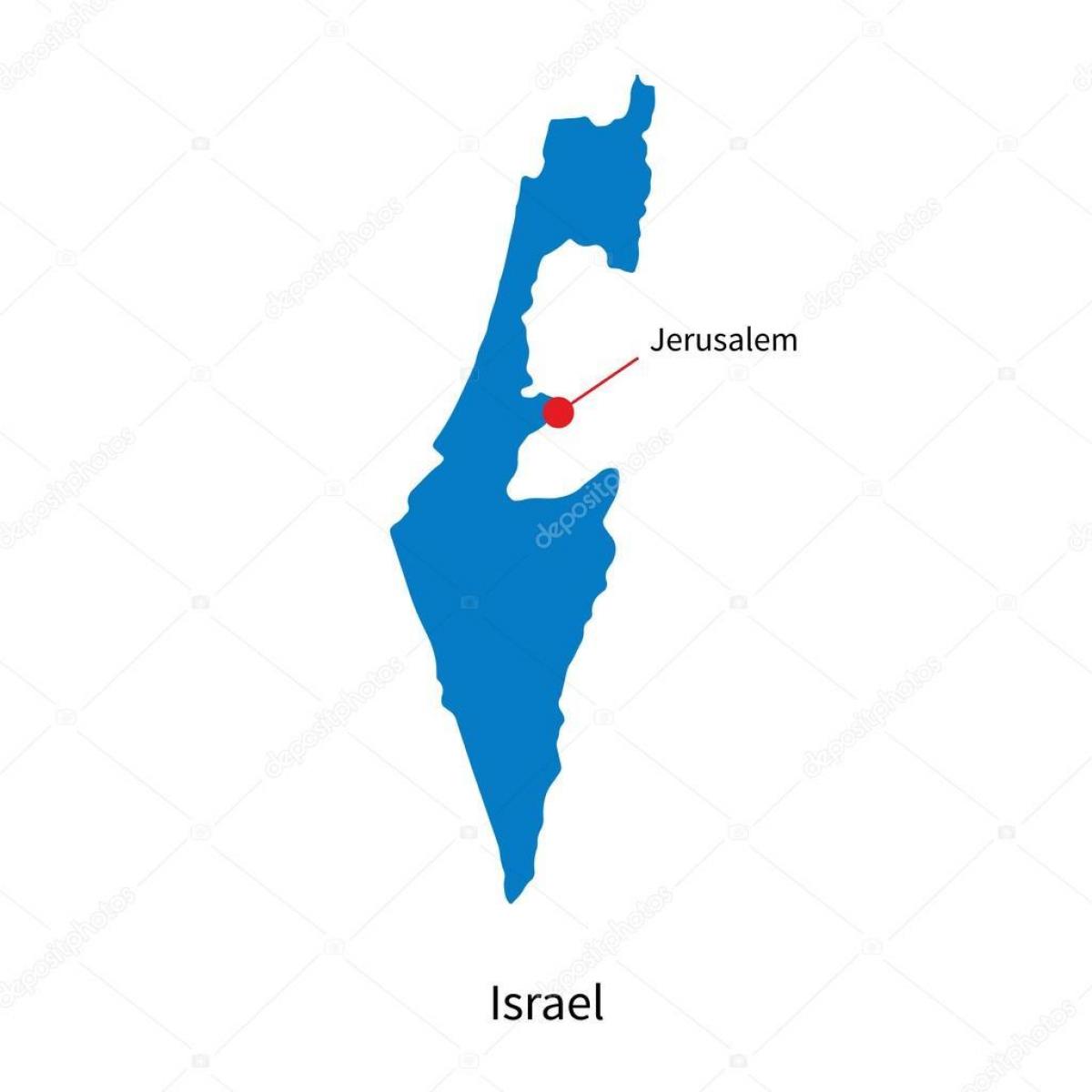 Mapa stolicy Izraela
