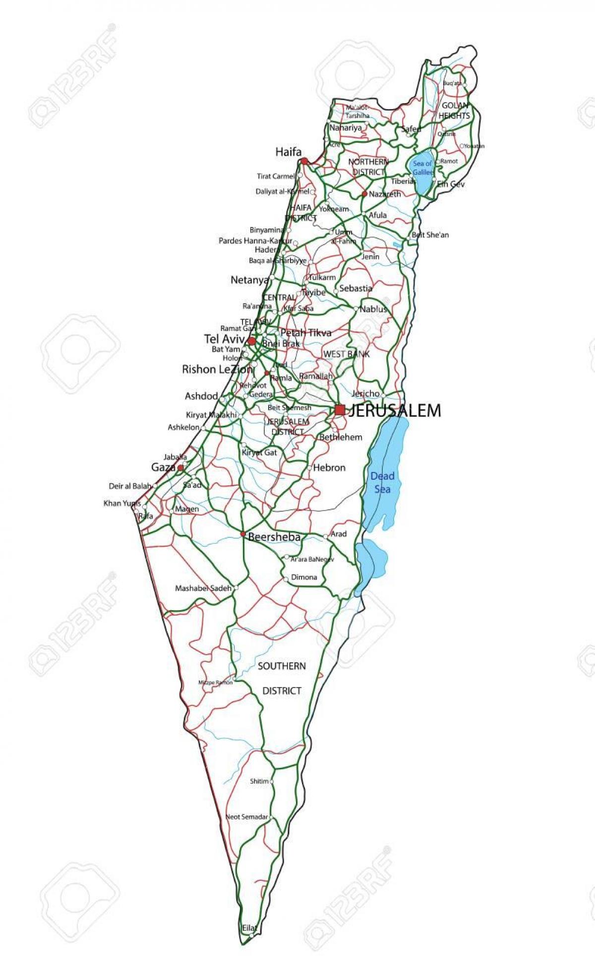 Mapa autostradowa Izraela