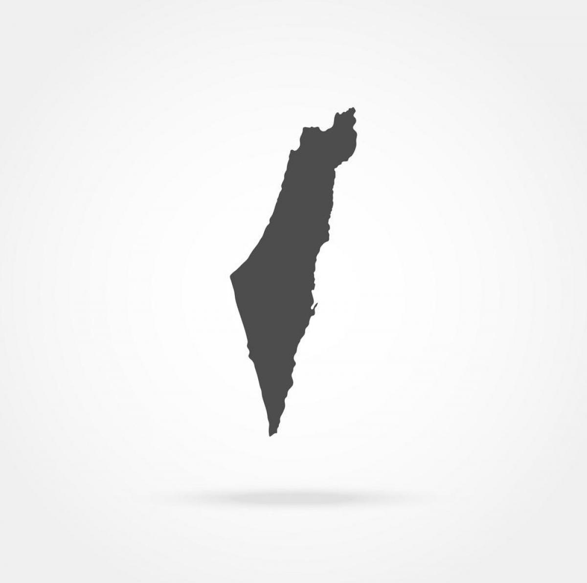 Izraelska mapa wektorowa